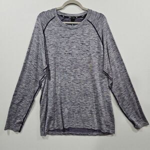 Rhone Reign Tech Long Sleeve Mens‎ 2XL Purple Slim Fit Mesh Lightweight Wicking